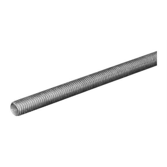 BOLTMASTER/STEELWORKS 6/32 X 12 Threaded Rod NC Zinc 